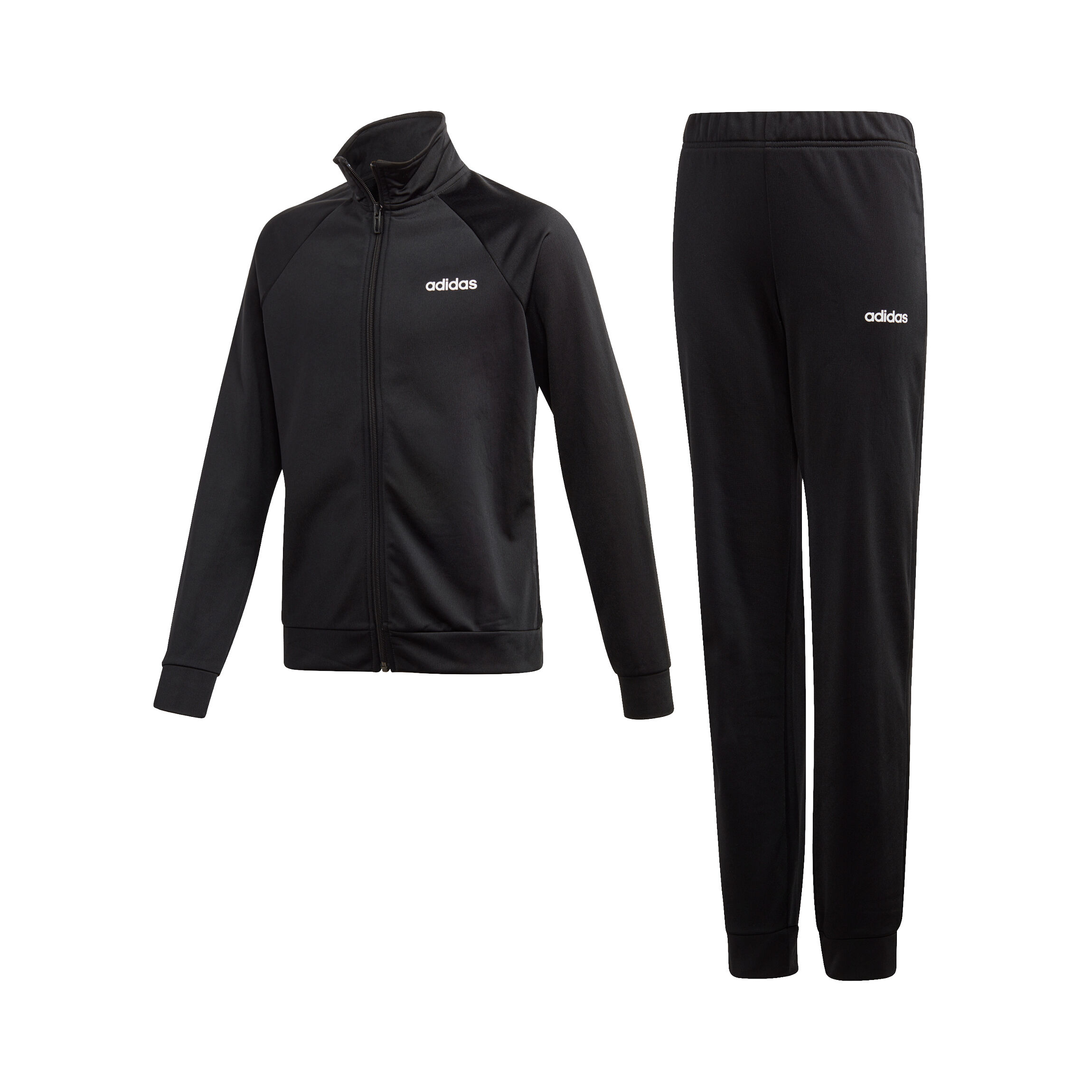 Girls black and white adidas tracksuit outlet