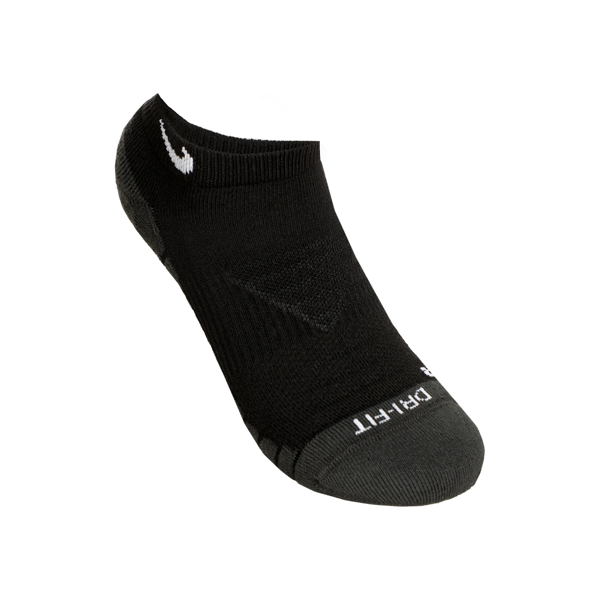 Black nike no show socks top