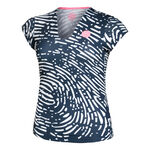 BIDI BADU Fingerprint Printed V-Neck Tee