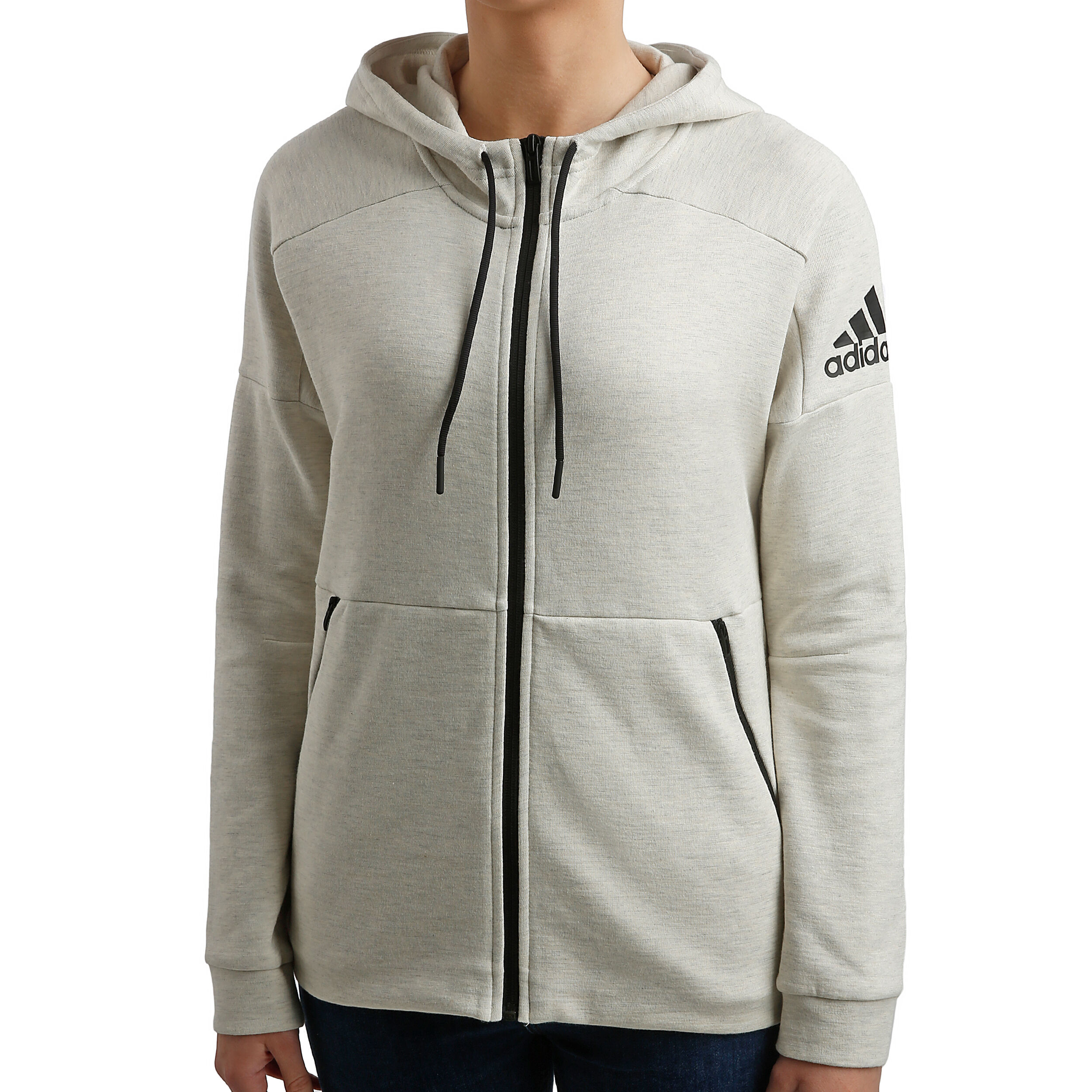 Buy adidas ID Stadium Zip Hoodie Women Cream Black online Padel