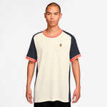 Nike Tennis apparel Nike Court Heritage T-Shirt Men-cream, dark blue
