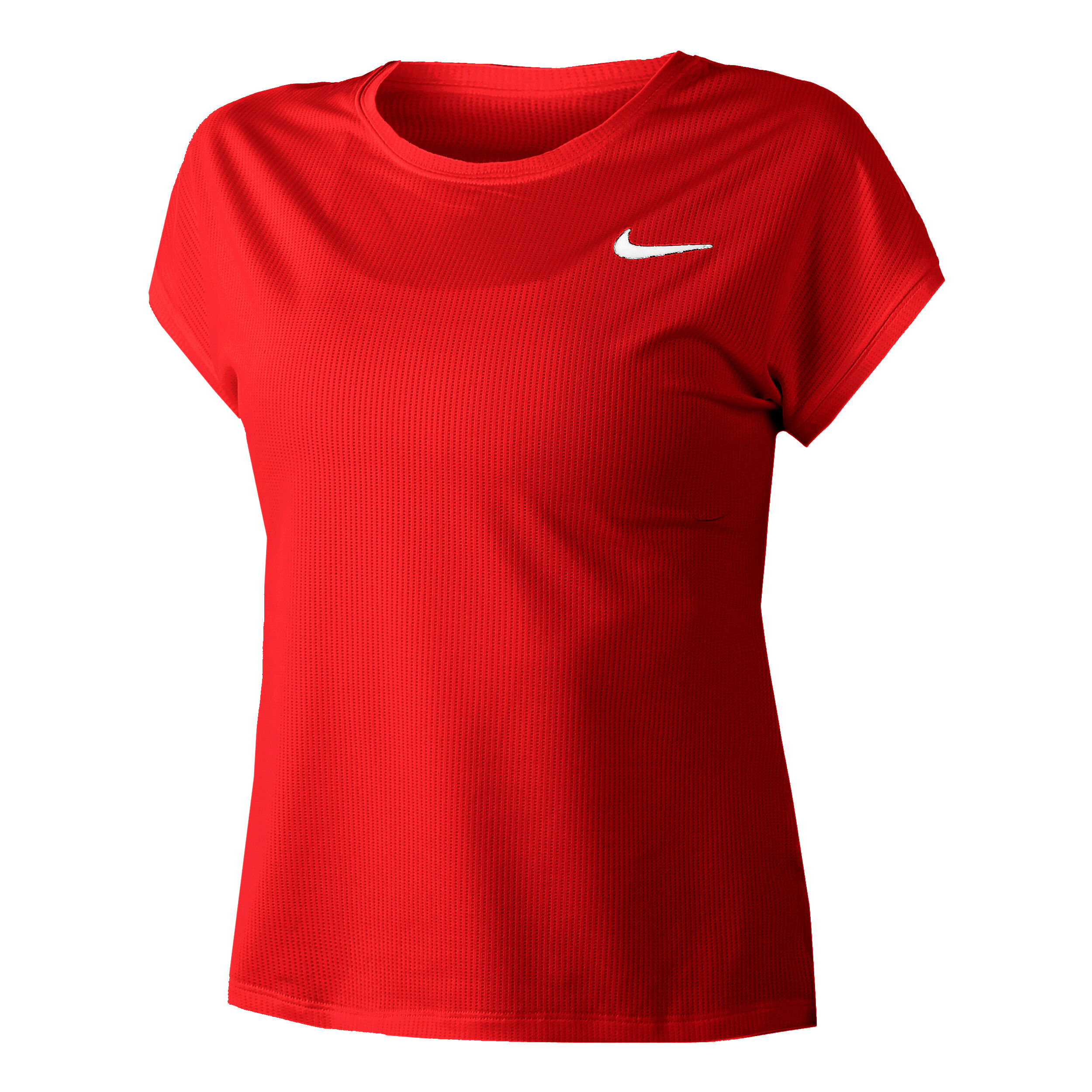 Womens red dri fit shirt top