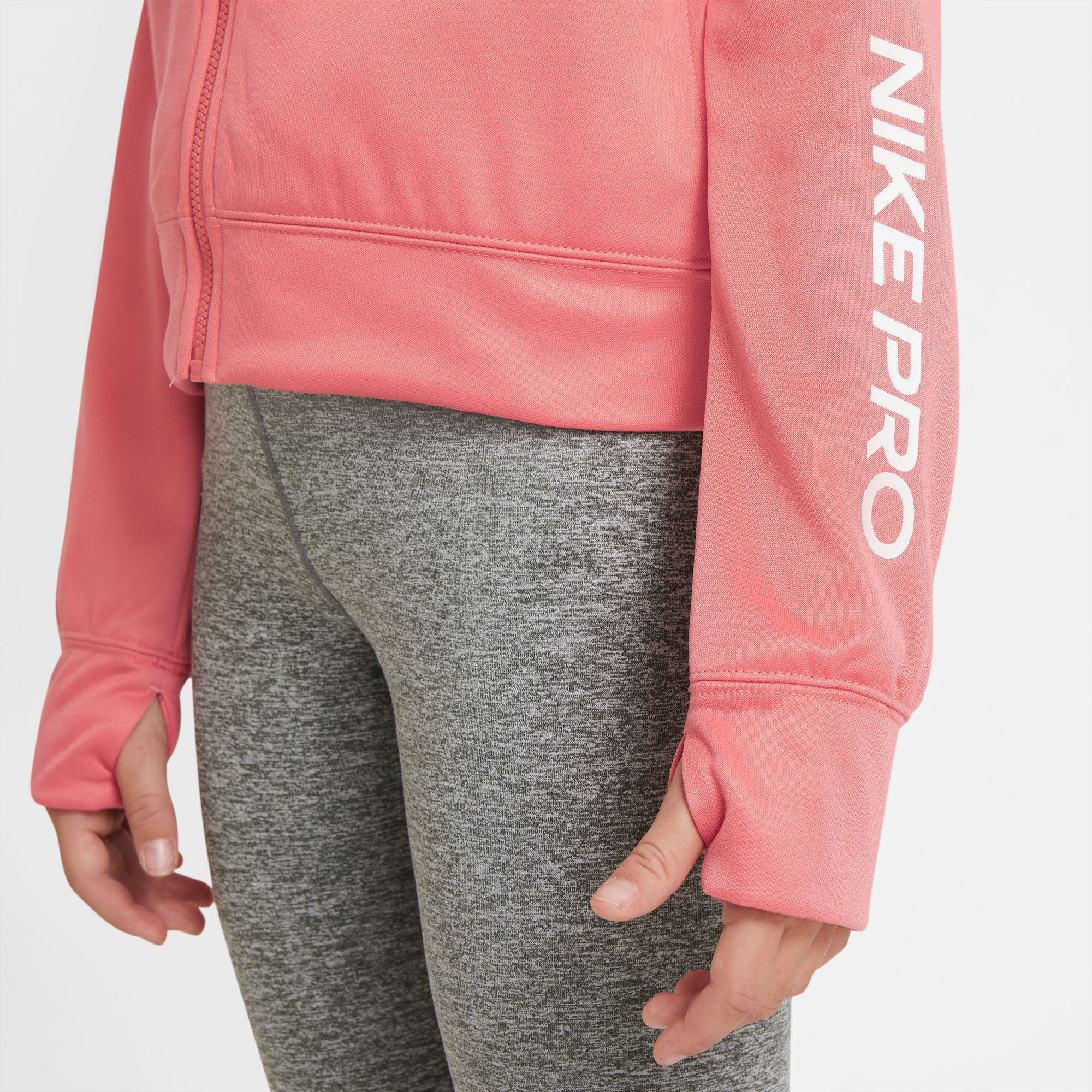 Buy Nike Pro Therma Fit Zip Hoodie Kids Coral online Padel Point COM