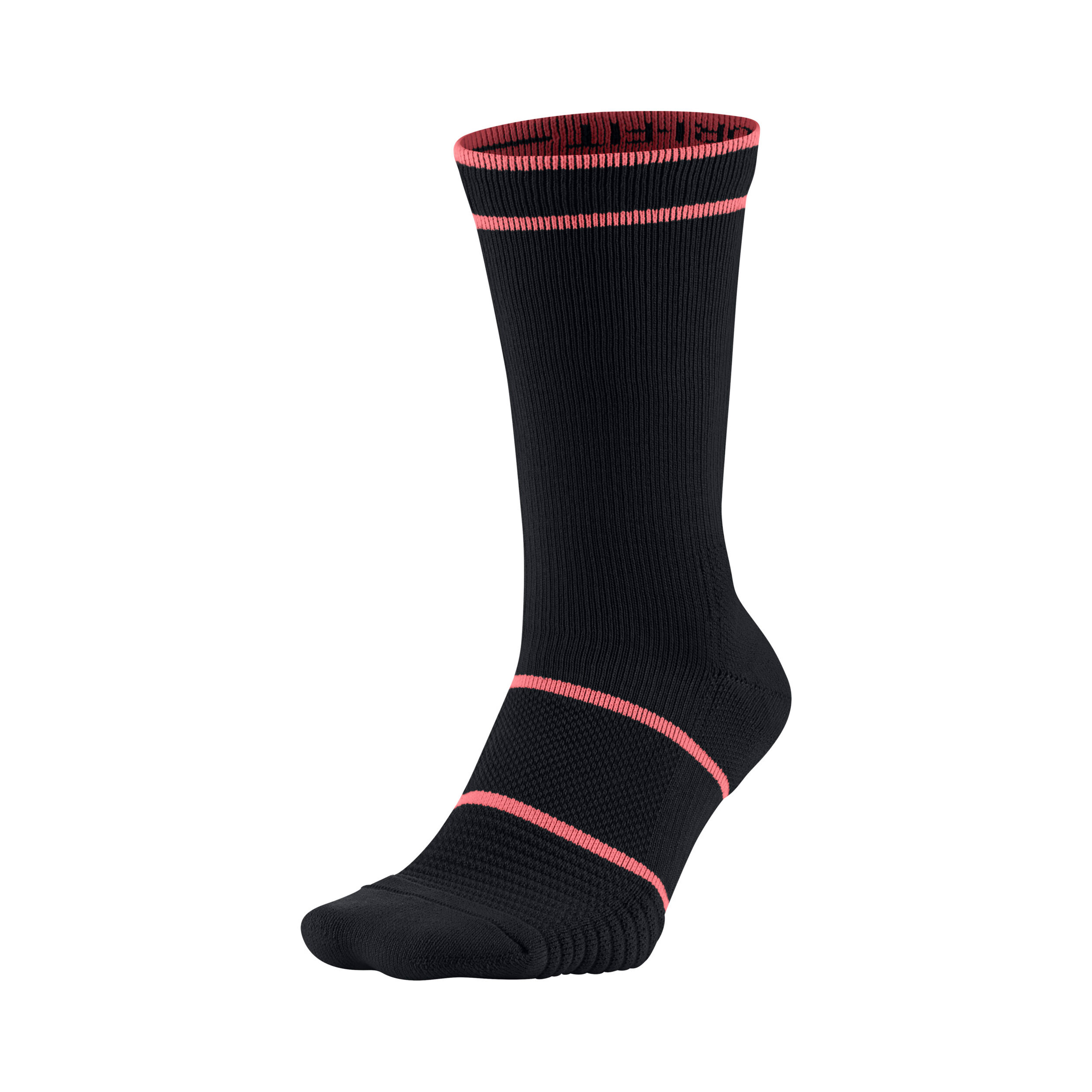 Court Essentials Crew Tennis Socks Black Coral