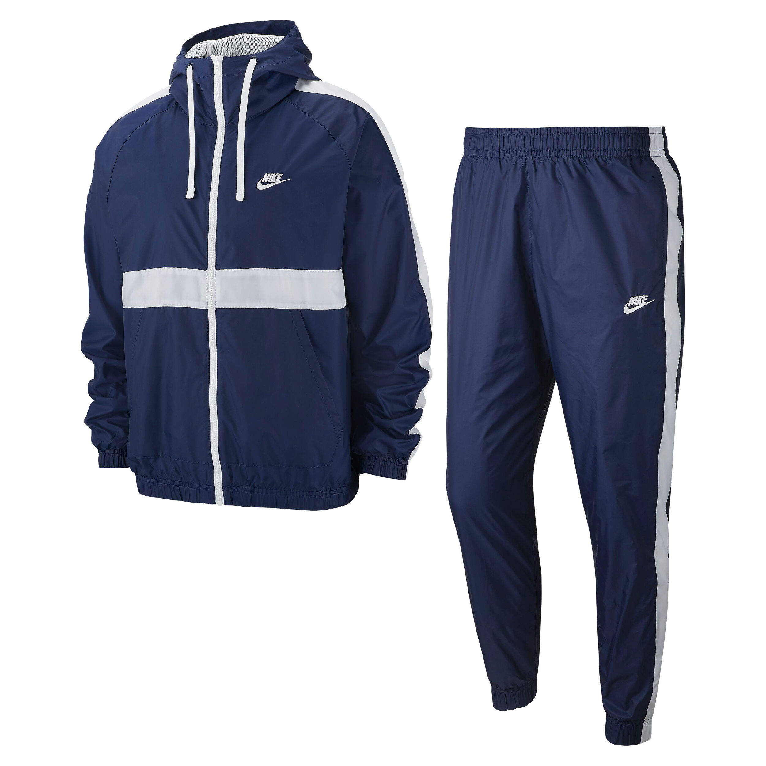 Navy blue and white nike tracksuit 2025