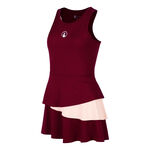 Quiet Please Clothing Quiet Please Endlessly Flounce Dress Women-Wine Red,Pink