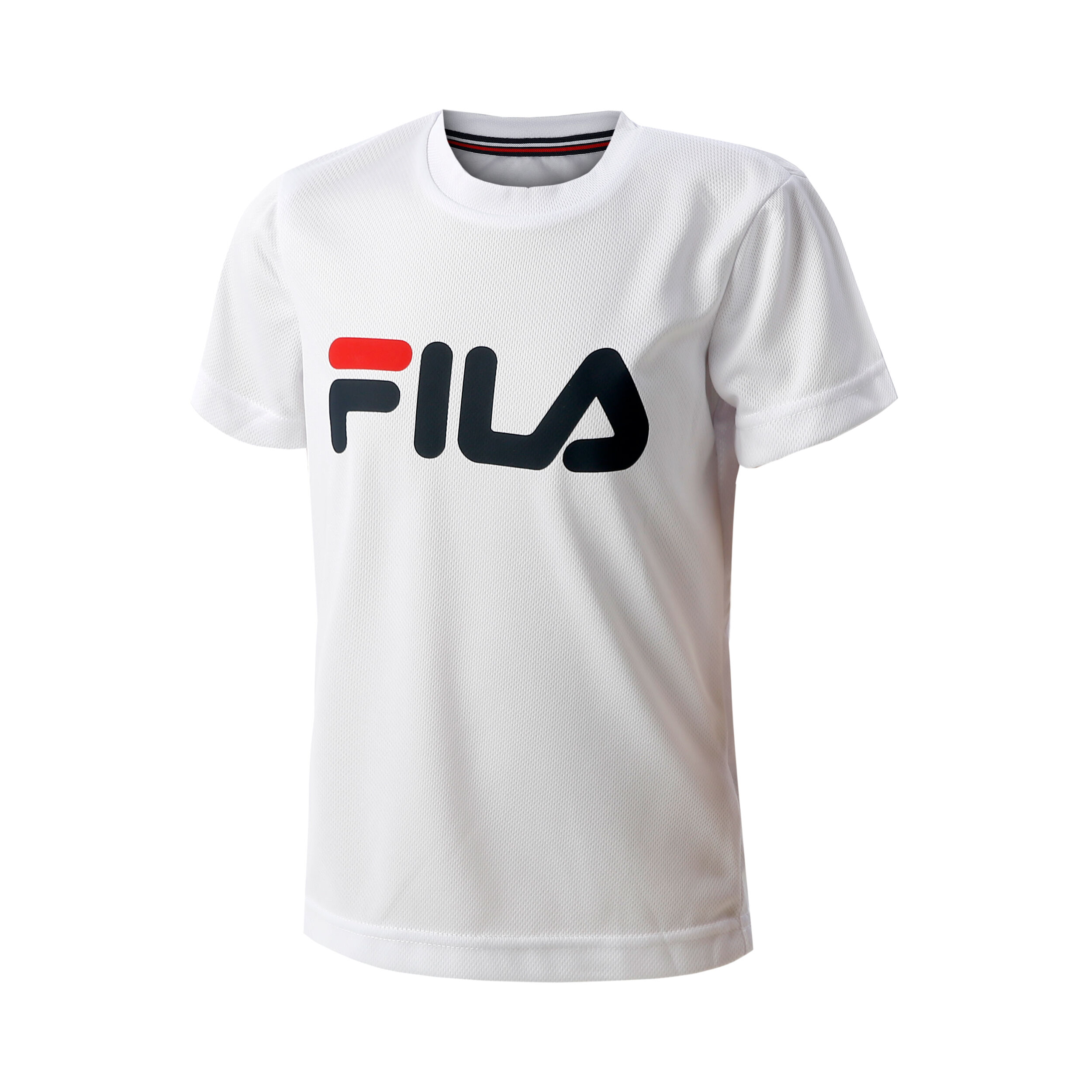 Logo T Shirt Boys White Blue