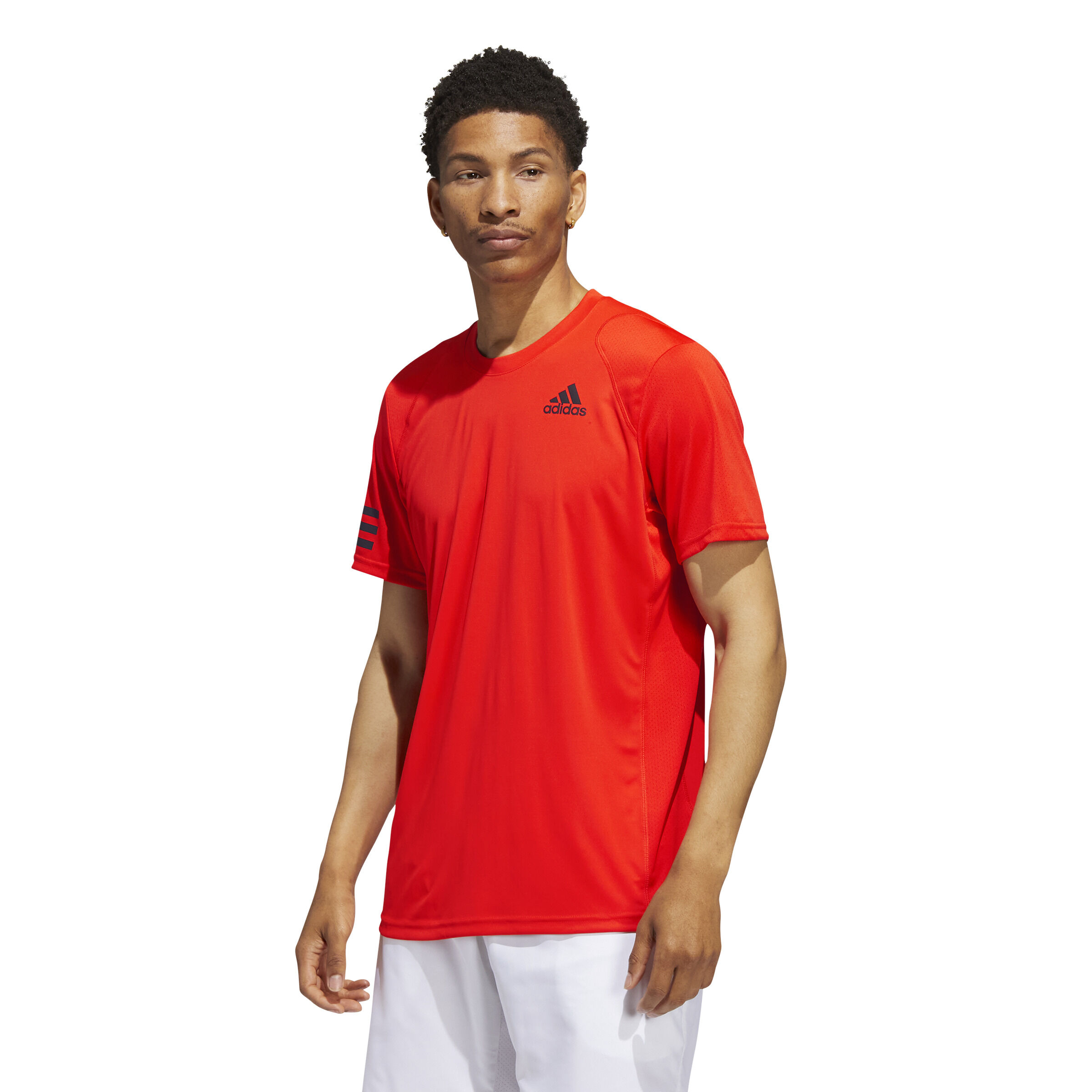 Buy adidas Club 3 Stripes T Shirt Men Orange online Padel Point COM