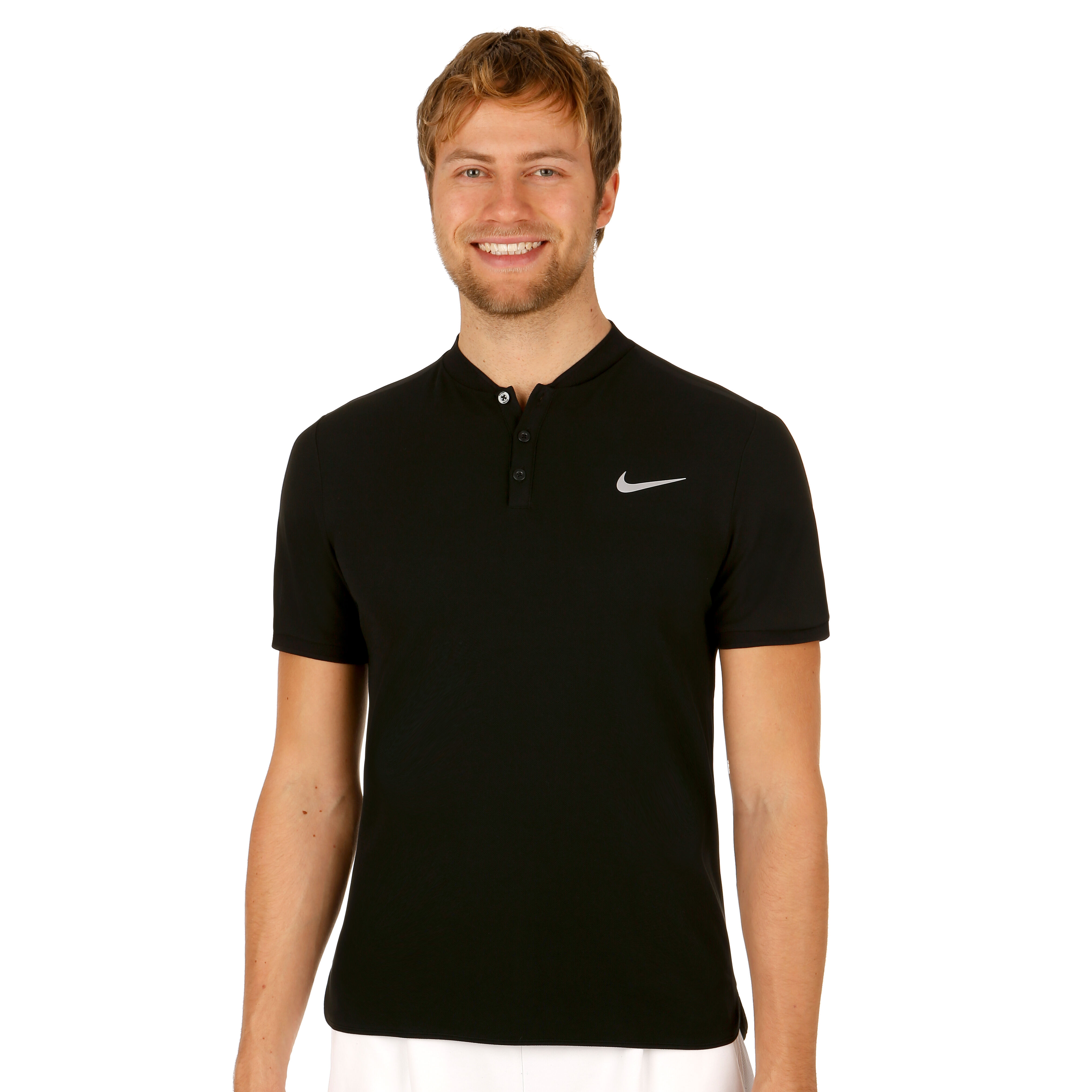 Buy Nike Court Advantage Polo Men Black White online Padel