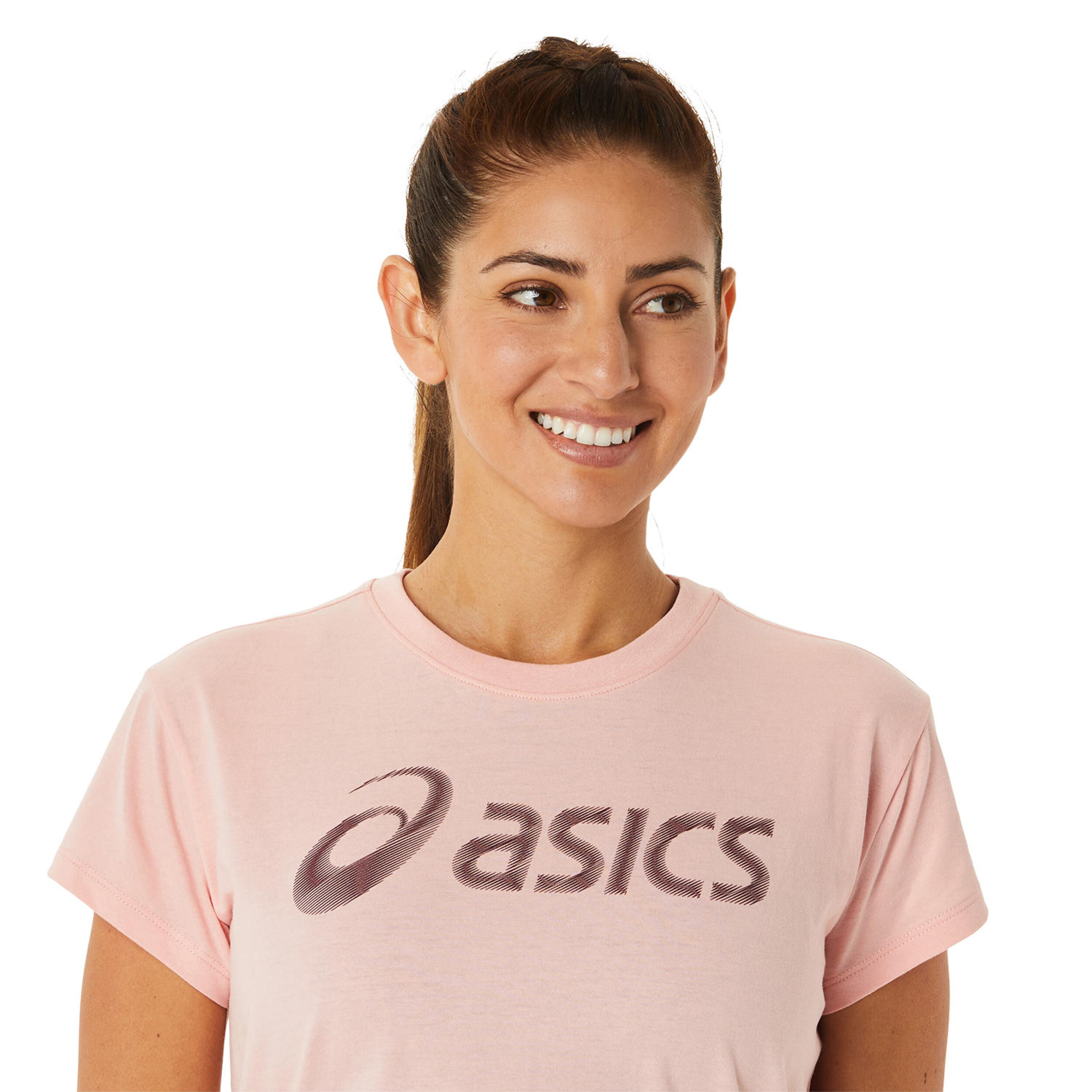 Buy ASICS Big Logo II T-Shirt Women Apricot online | Padel