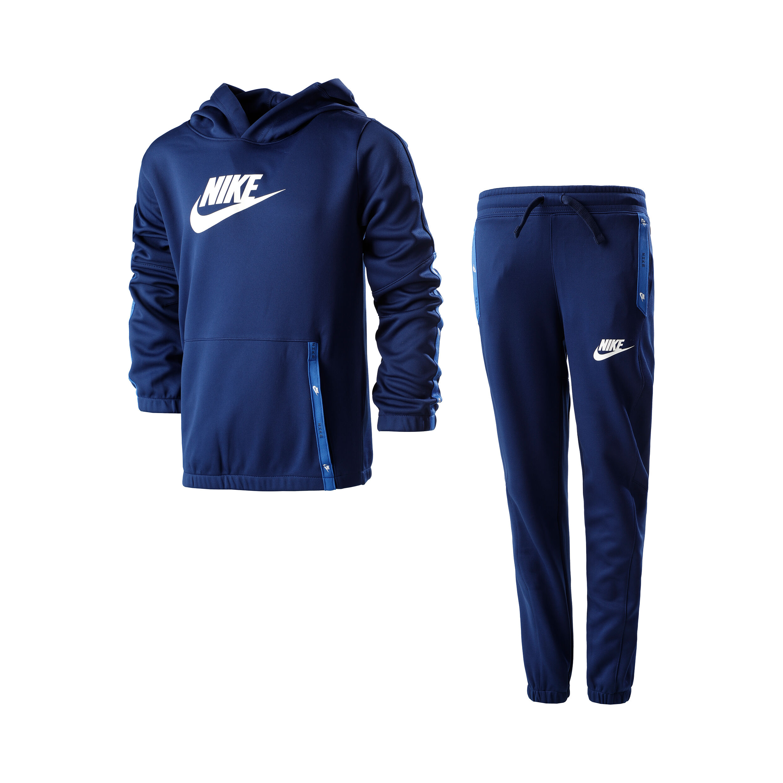 Nike poly tracksuit blue store