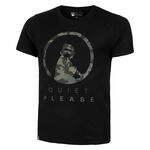 Quiet Please Camou Advantage logo Tee