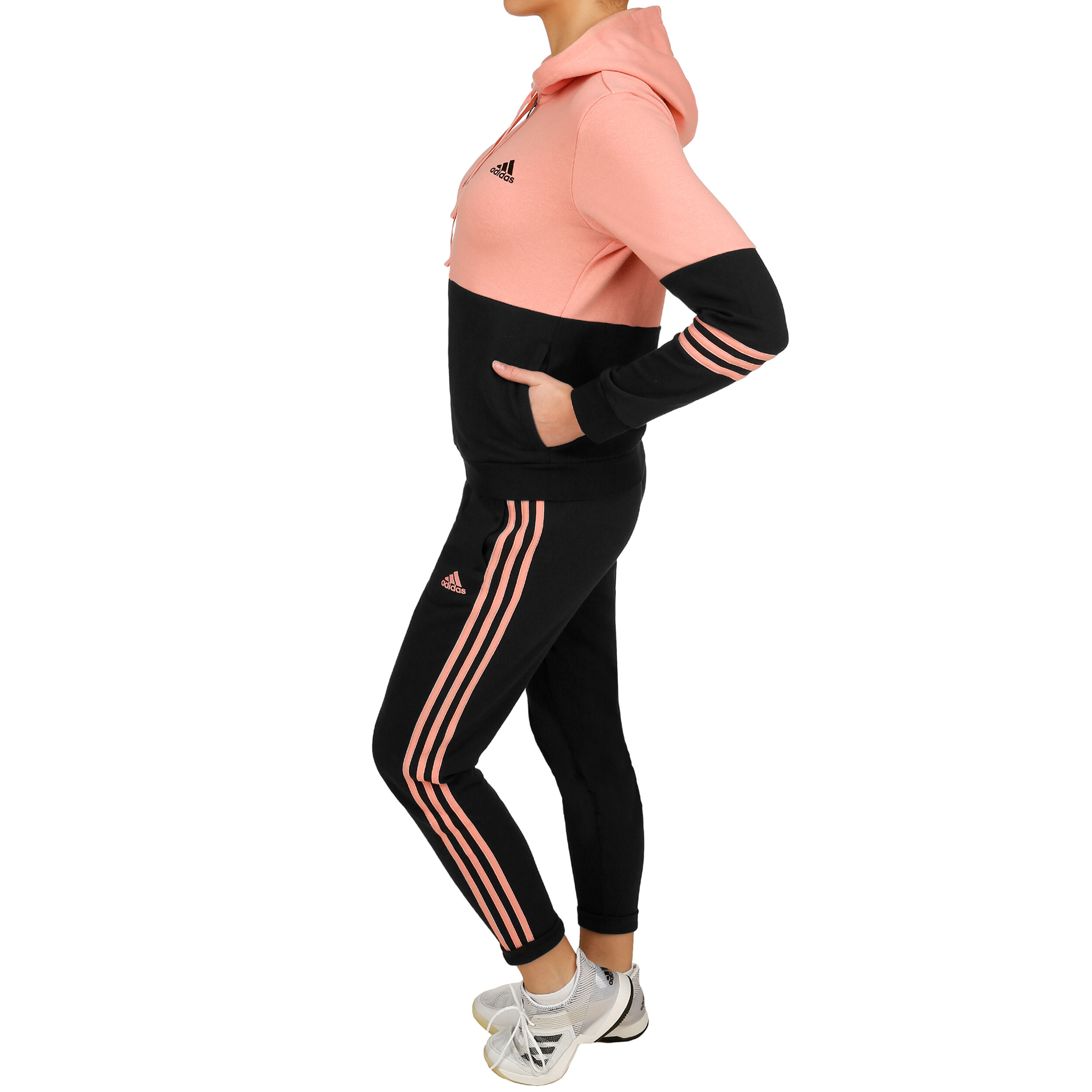 Roze adidas pak dames sales