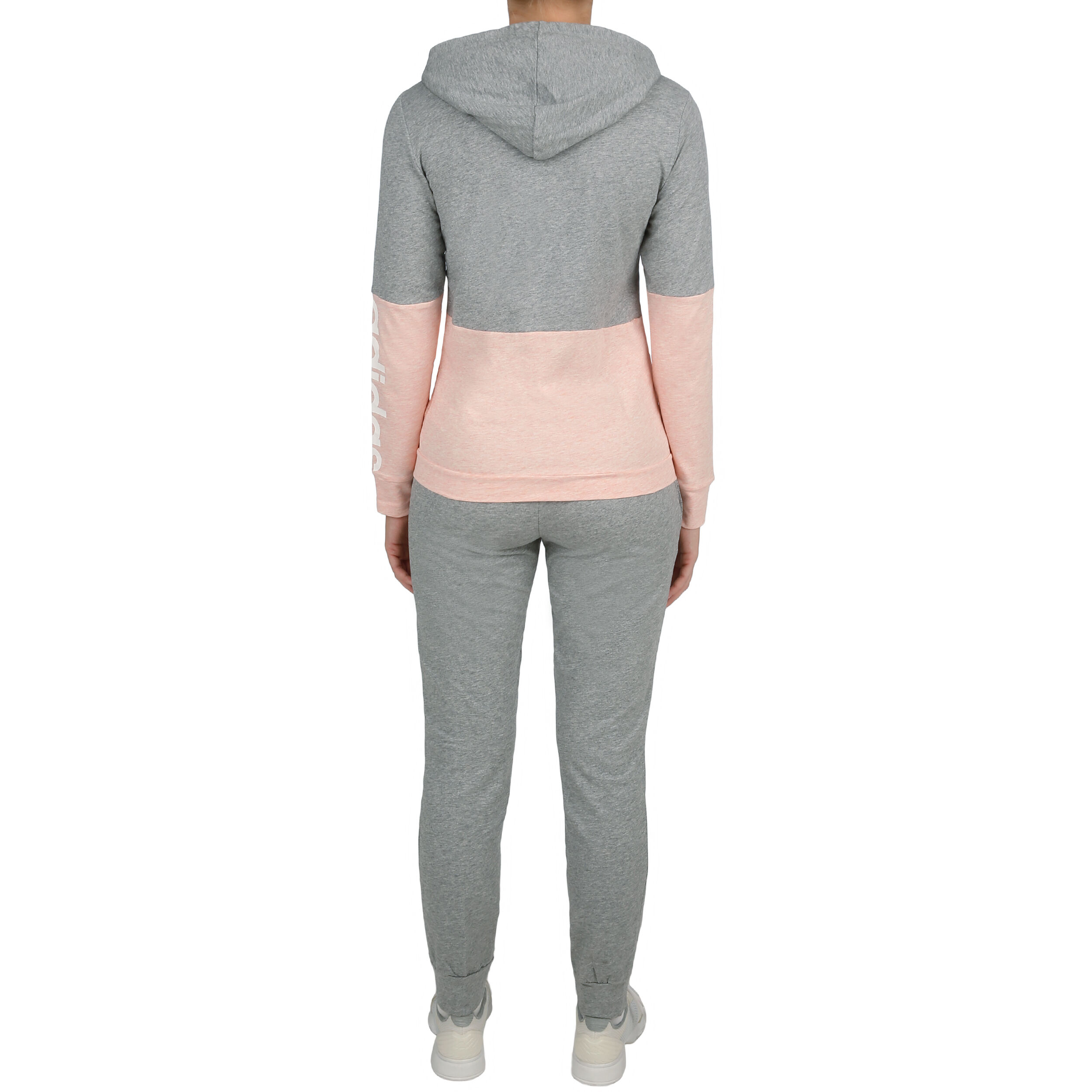 Cotton Marker Tracksuit Women Lightgrey Pink