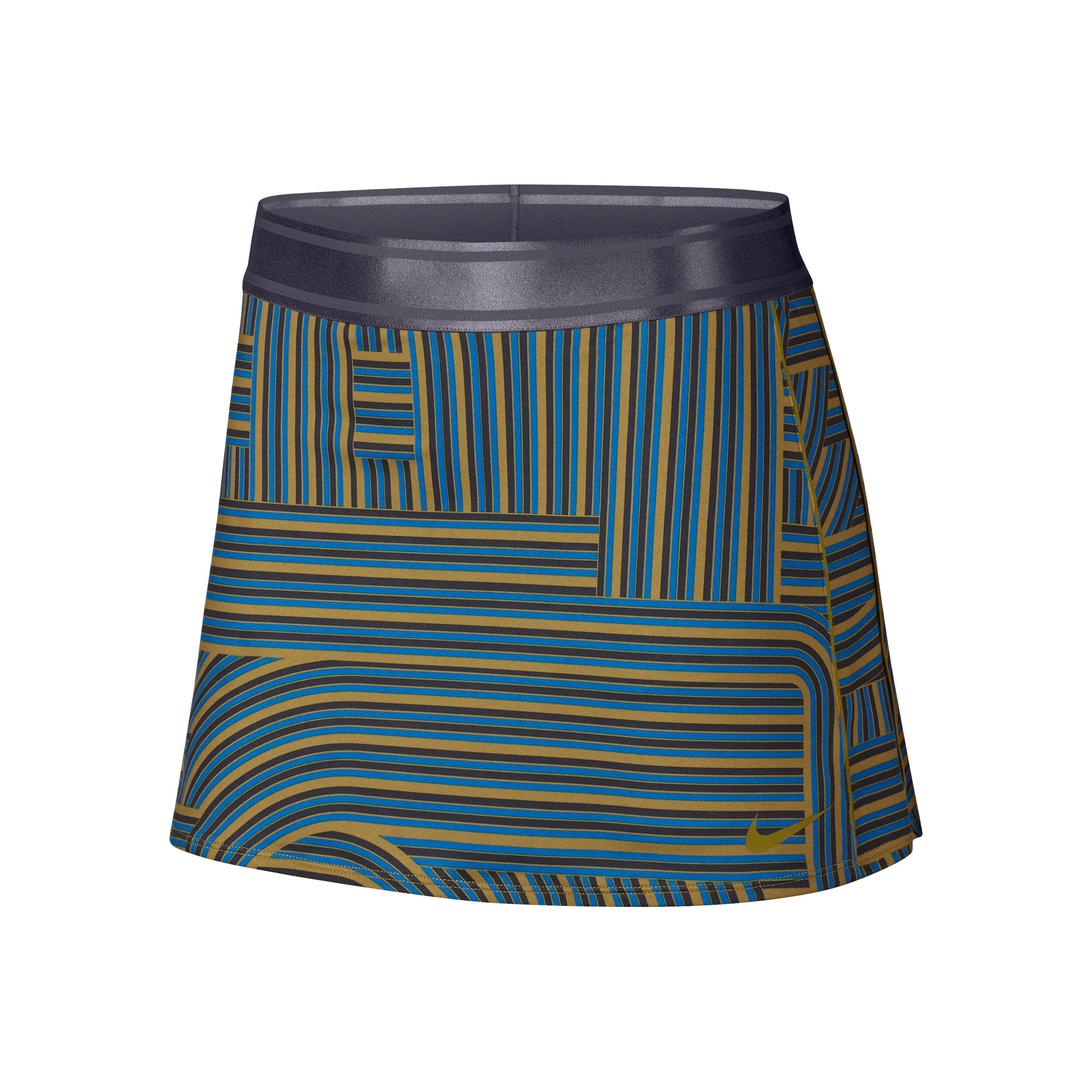 Buy Nike Court Dry Printed Skirt Women Blue Golden Yellow online