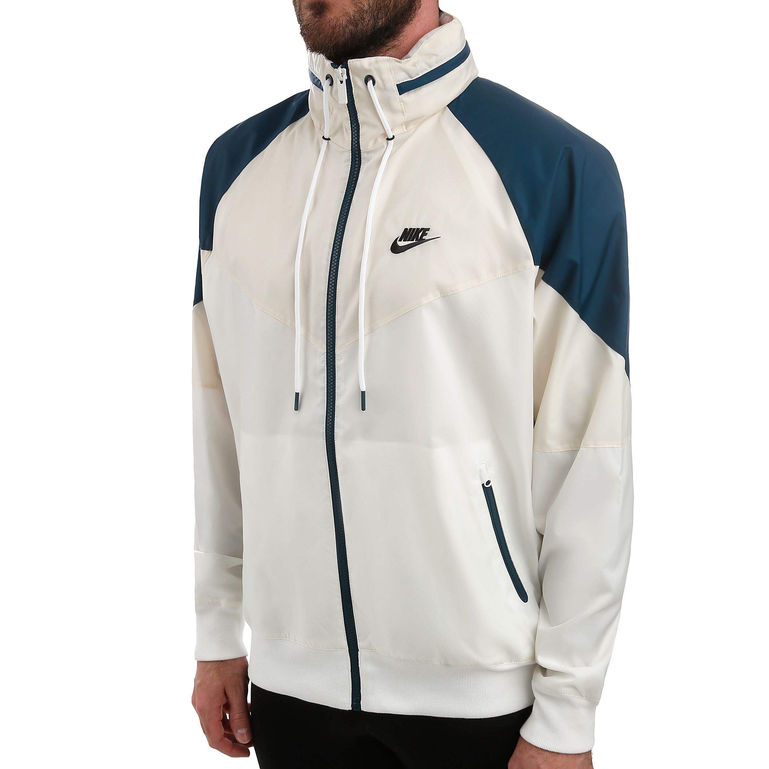 Sportswear Windrunner Training Jacket Men Cream Petrol