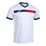 Camiseta Manga Corta Court Blanco Rojo Marino