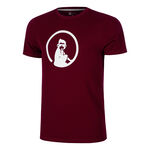Quiet Please Clothing Quiet Please Create Trainings T-Shirt Men-Wine Red,White