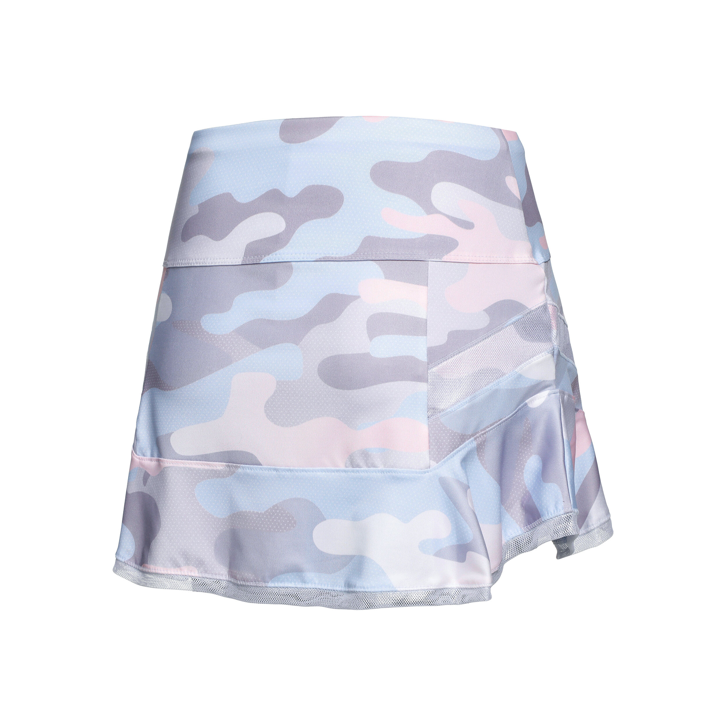 Long Camo Play Skirt Women Light Blue Multicoloured