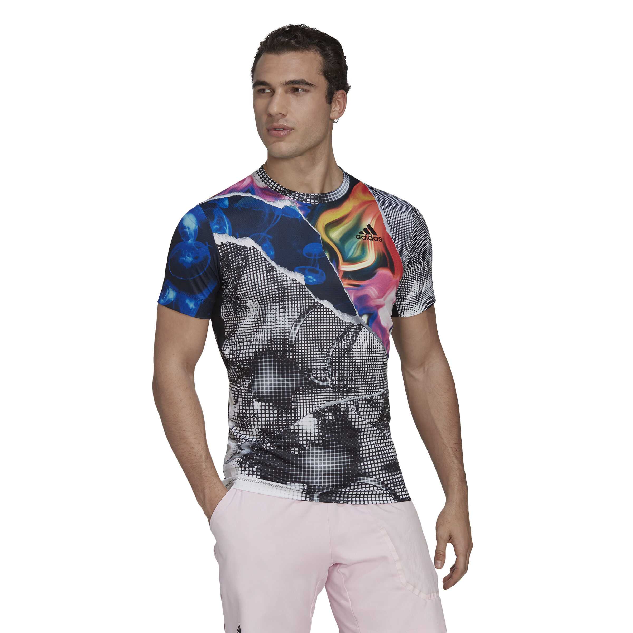 Buy adidas US Series Freelift T-Shirt Men Multicoloured