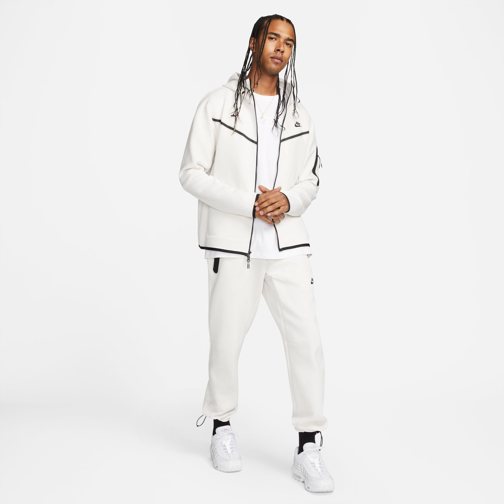 Nike white tech fleece cheap